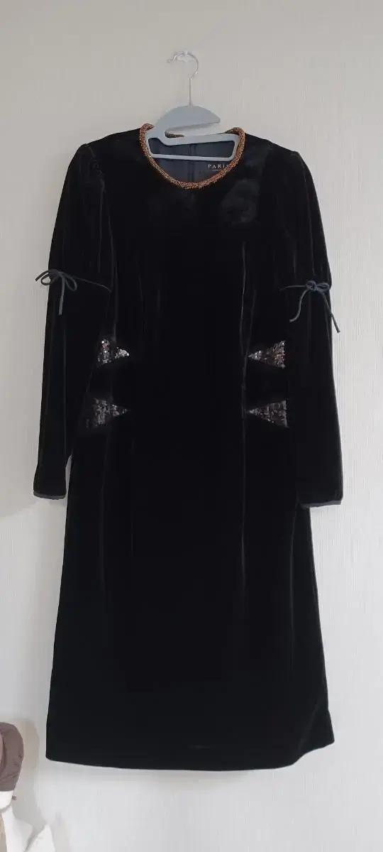 (F)벨벳 퍼프소매 원피스 66