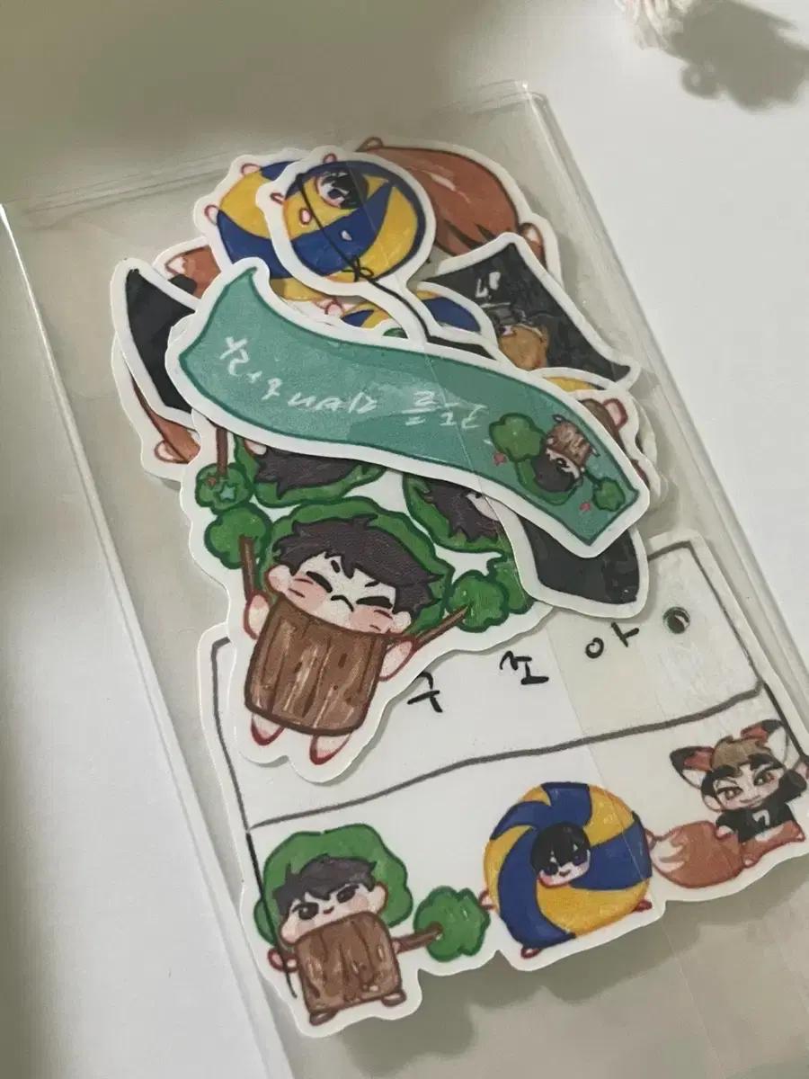 하이큐 오이카와 카게야마 비공굿 스티커