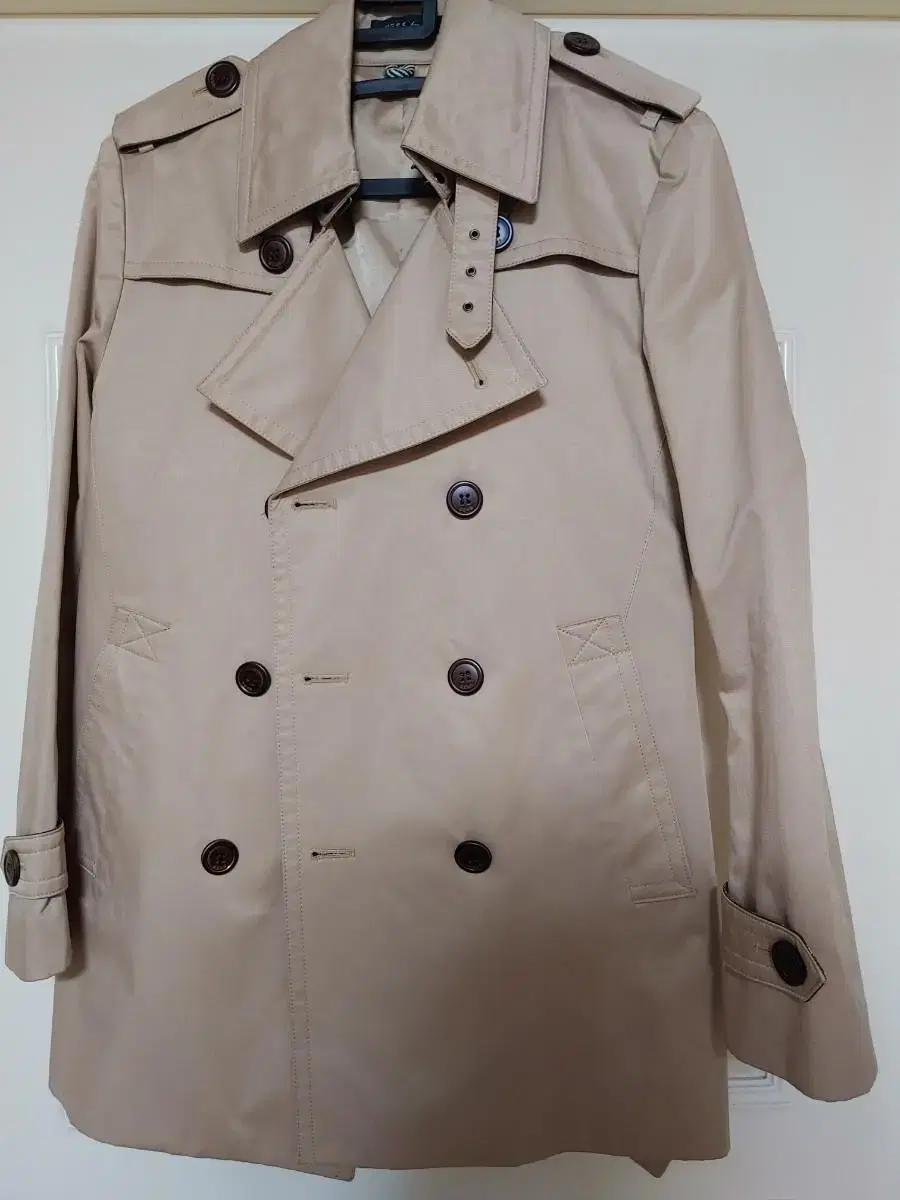 남성 봄 트렌치 코트 베이지