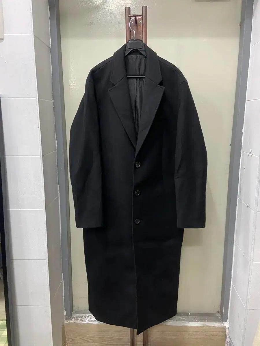 [비바스튜디오] 남성 캐시미어 블렌디드 싱글 롱 코트 L 100