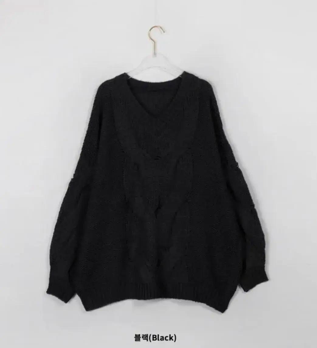 에이블리 바이너리원 케이블 루지 원피스 니트