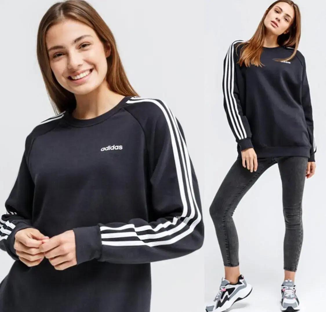 아디다스 기모 맨투맨