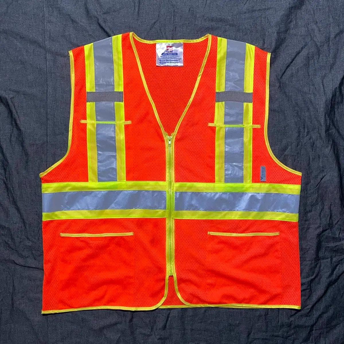 OPEN-ROAD Safety Zipper Vest Sz XXL