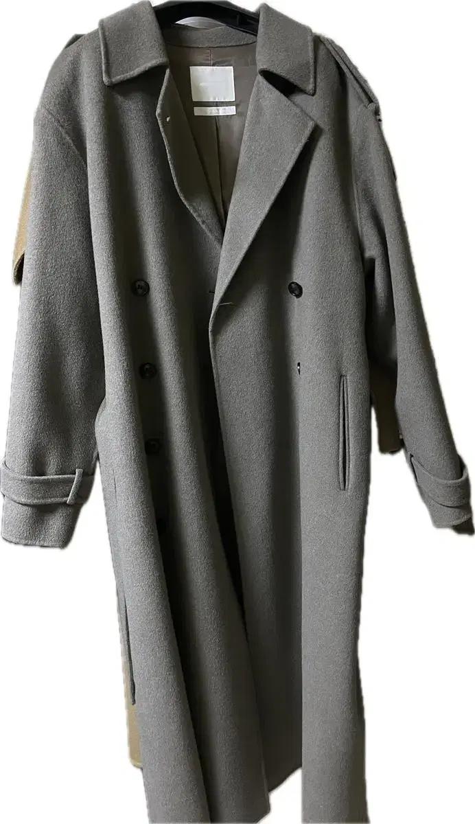 핸드메이드 트렌치 롱코트 울코트