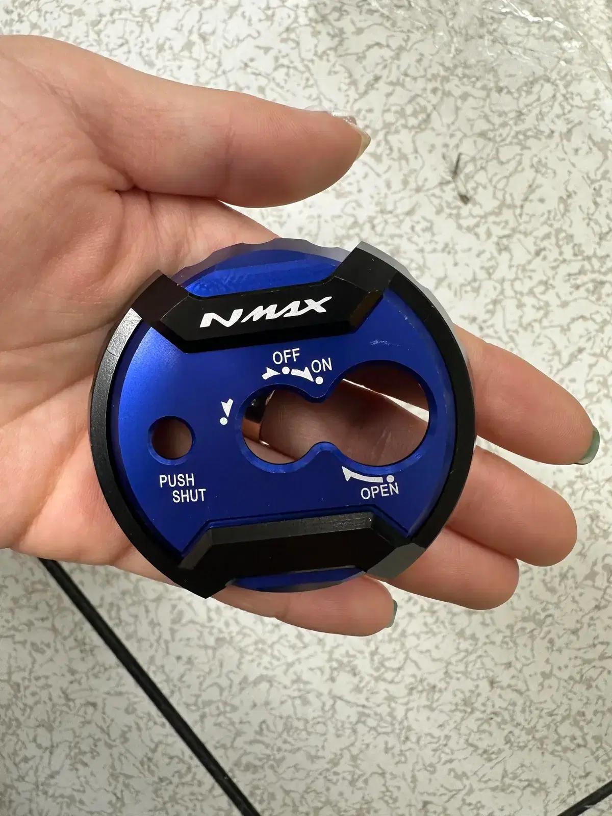 오토바이 NMAX 125 155 엔맥스 메탈 키커버 알루미늄커버 (블루)