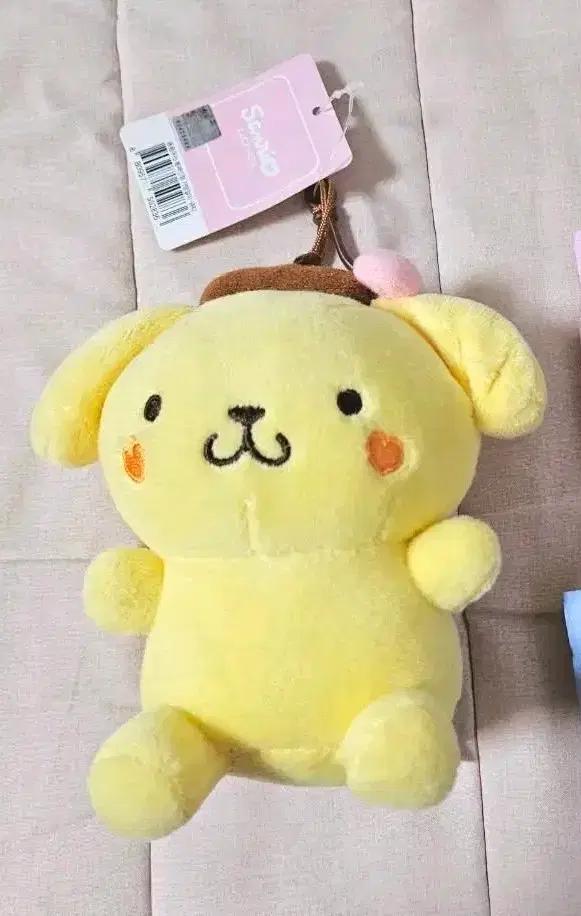 정품 산리오 폼폼푸린 인형 키링