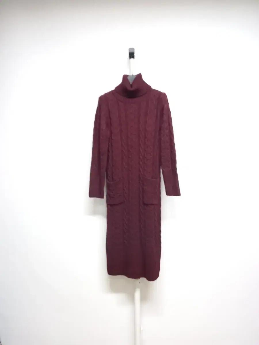 새 로드샵 울 케이블 맥시 롱 니트 원피스 33-55