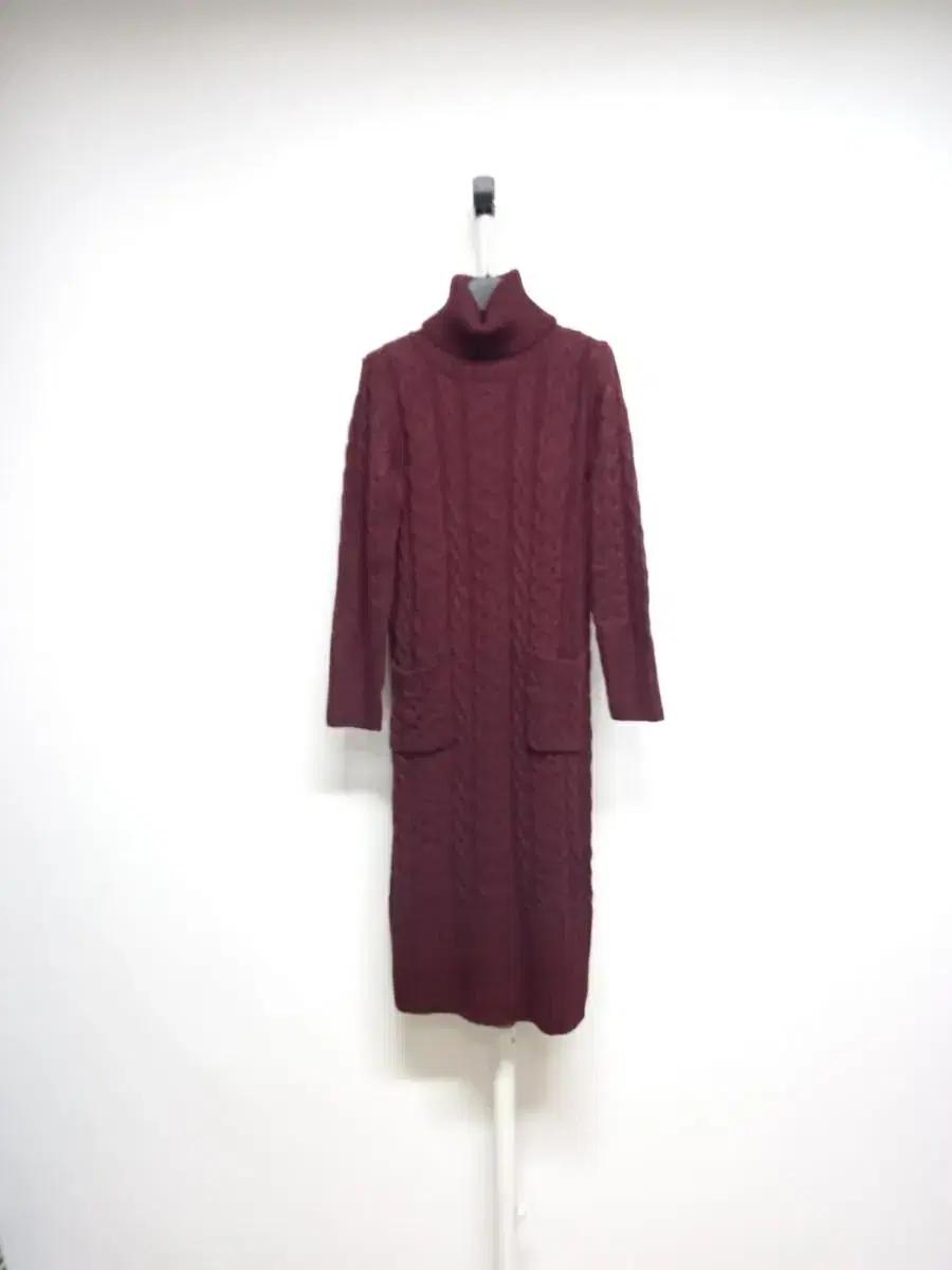 새 로드샵 울 케이블 맥시 롱 니트 원피스 33-55