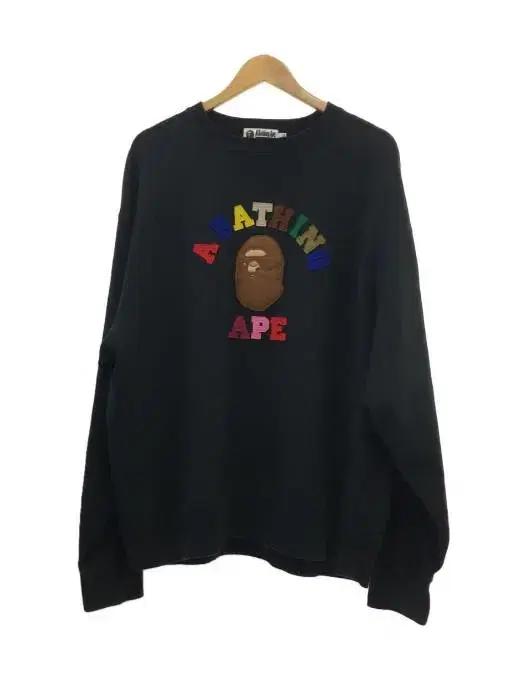 XL 베이프 멀티 맨투맨 블랙 BAPE 롱슬리브 XXL 2XL