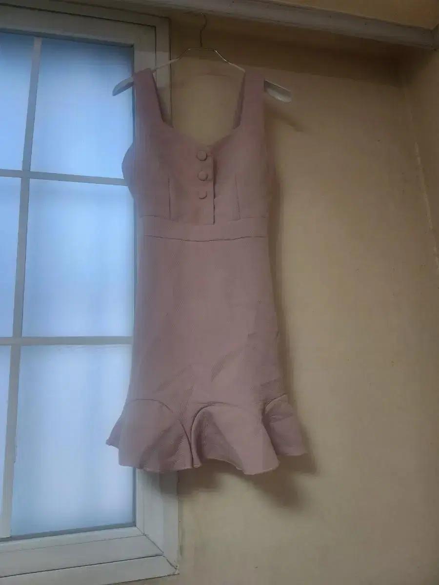 뷔스티에 플레어 원피스  (봄가을겨울) 연핑크