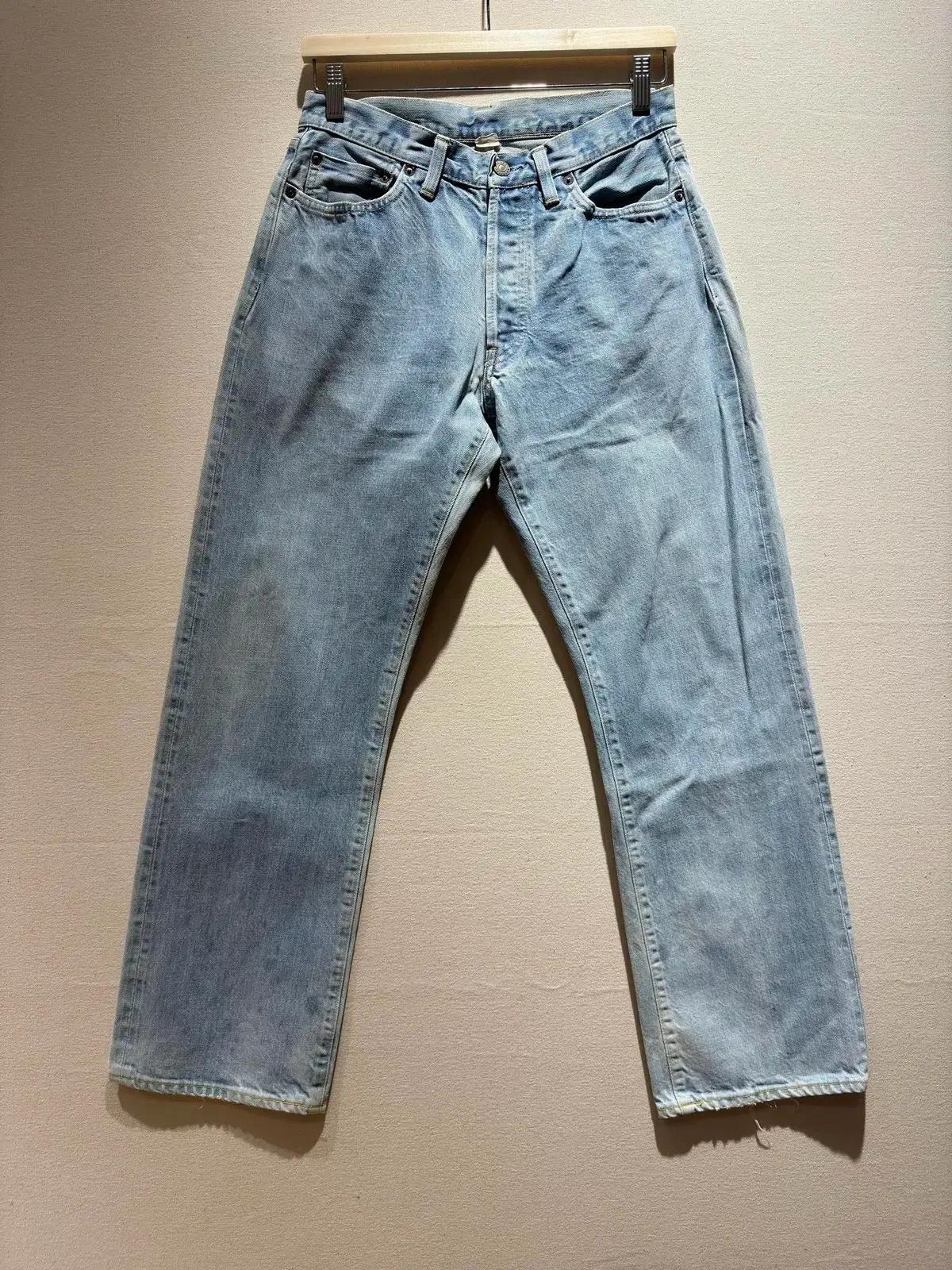 [MADE IN JAPAN] 더블알엘(RRL) 블리치드 부츠컷 데님 팬츠