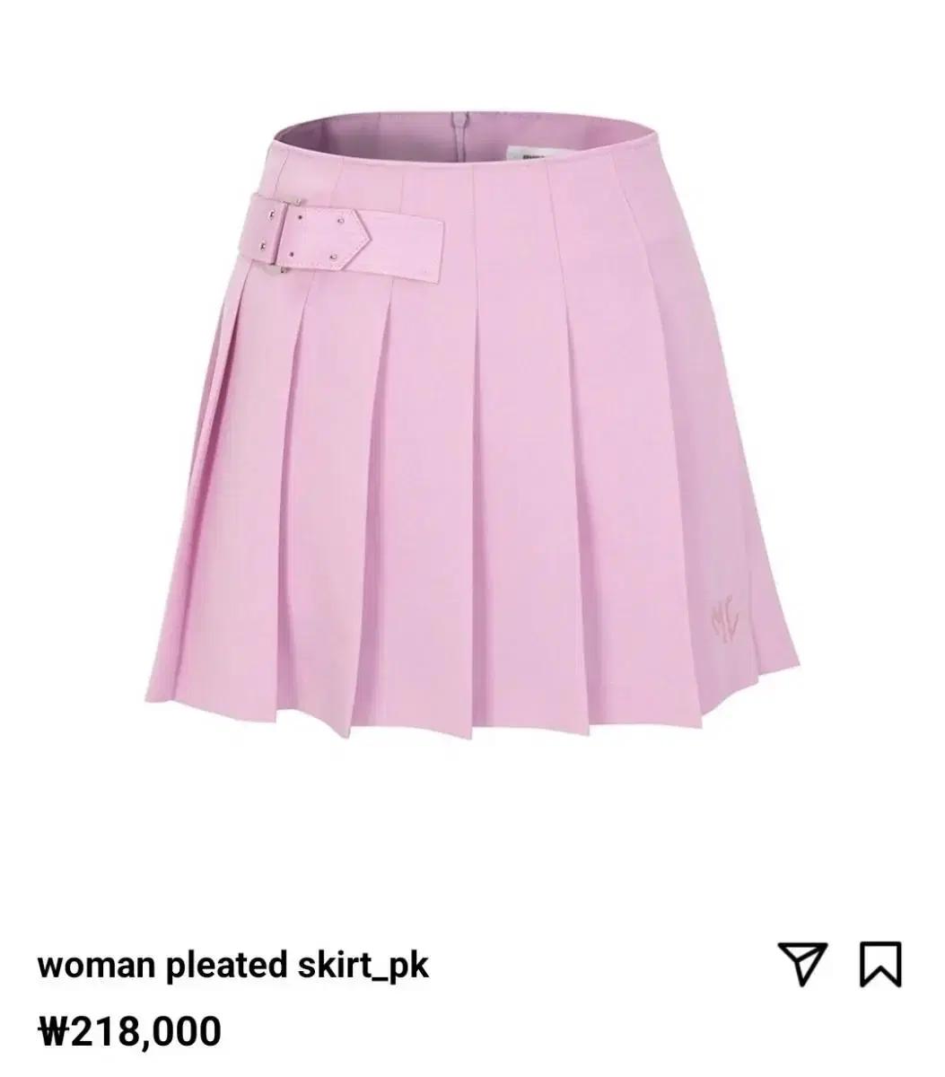 새상품.골프웨어브랜드 20만원대제품 플리츠스커트 L