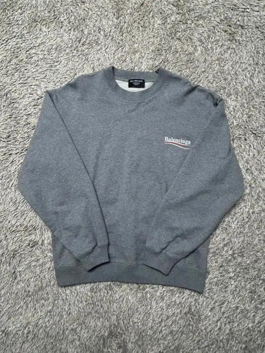 (S)발렌시아가 웨이브로고 맨투맨