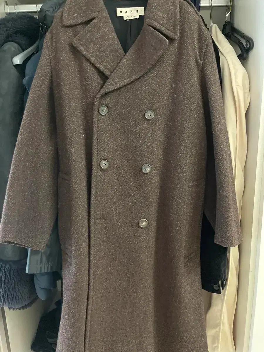 마르니 남자 롱코트