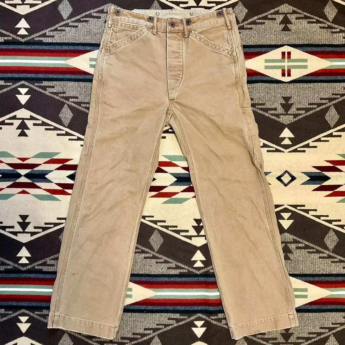 RRL 덕 캔버스 페인터 카펜터 팬츠 칼하트
