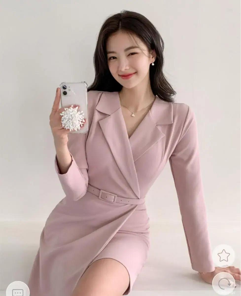 H라인 슬림핏원피스