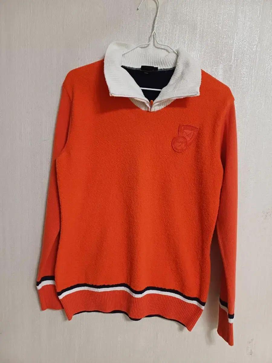 여성 볼빅 골프 봄.가을 간절기 반집업니트 (스판100)