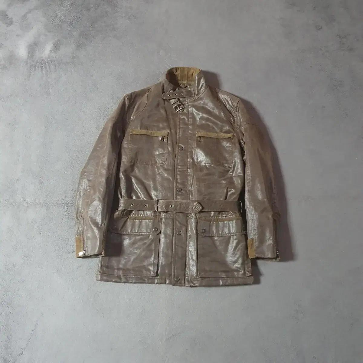 자라 에코레더 벨티드 헌팅 자켓 L (XL)        0