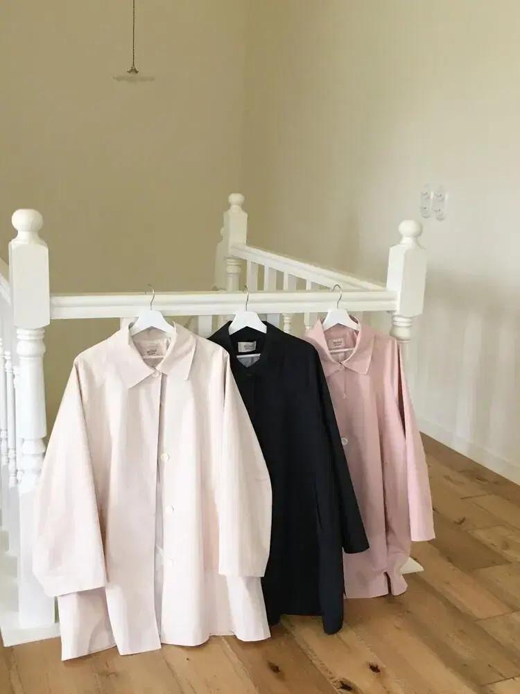 [할인] 미미부티크 미디 트렌치 코트 아이보리