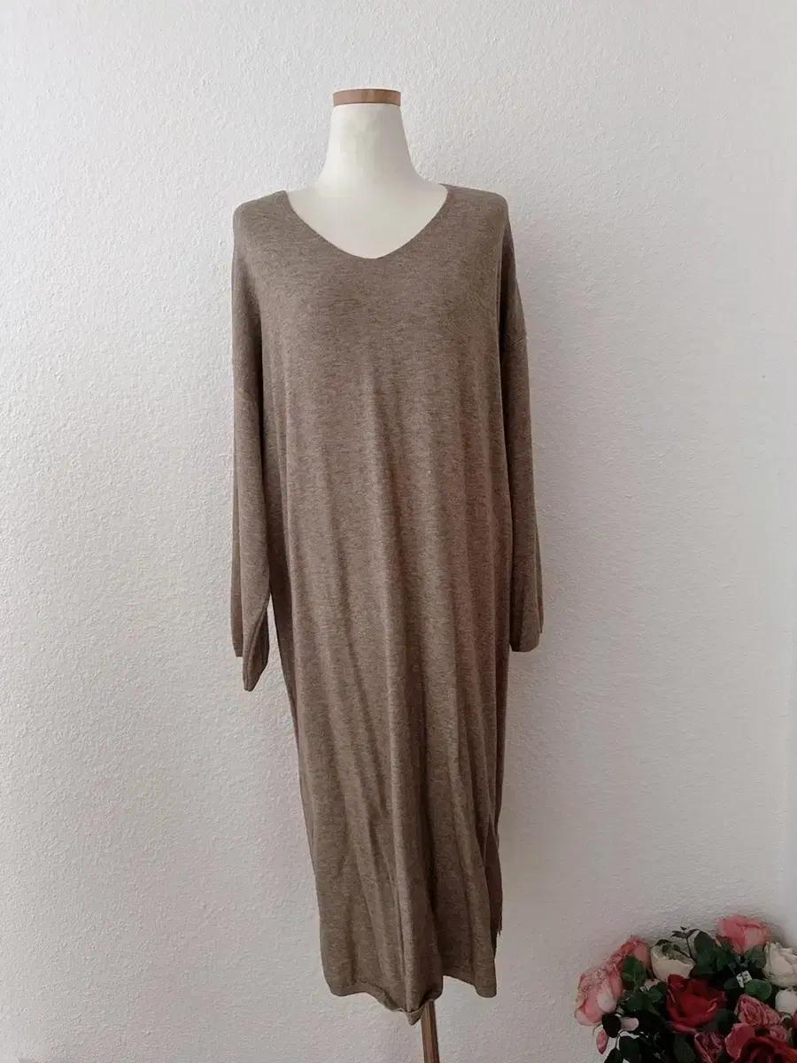 (새상품) 오르보 니트 롱 원피스