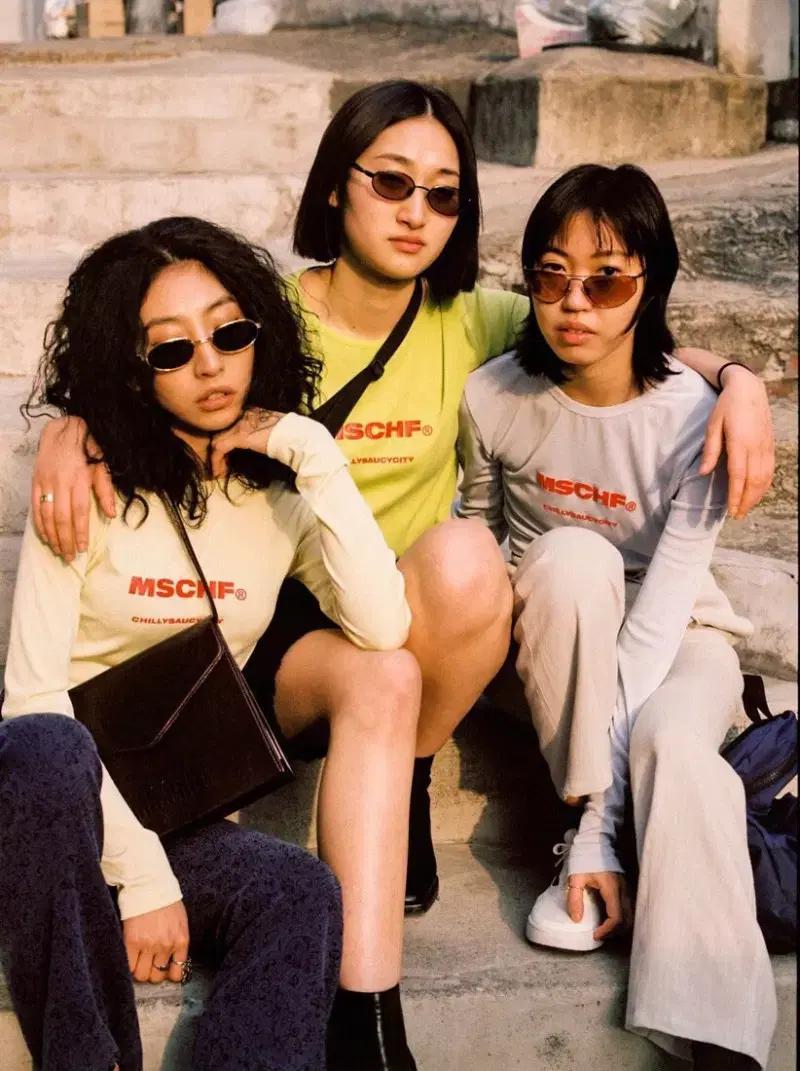 미스치프 mschf csc long sleeve lime 롱슬리브 라임