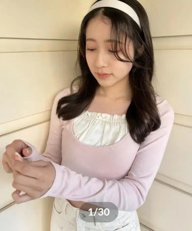 일브 EPINE 양산형지뢰계 히메갸루 프릴 레이어드 티