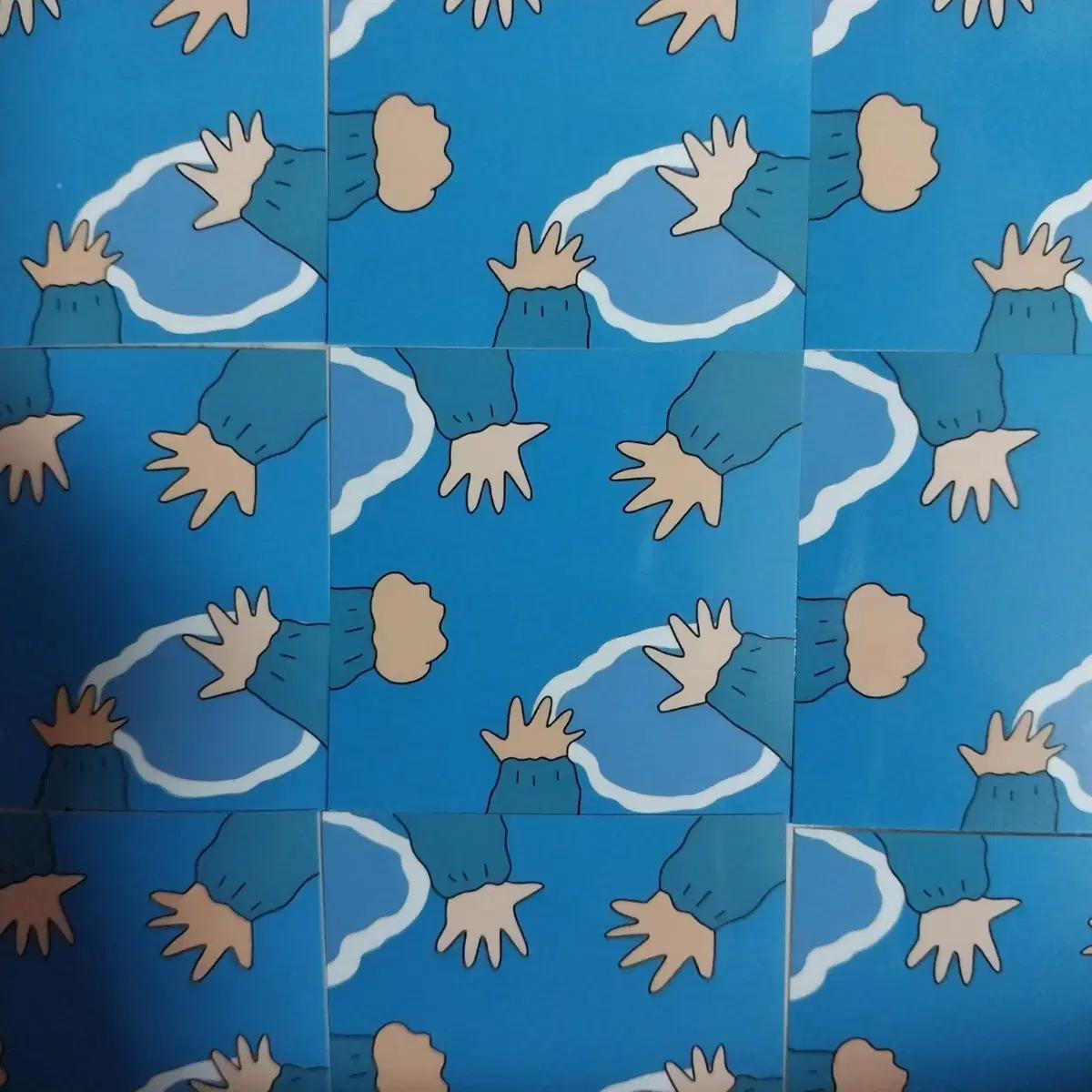 캐릭터 마감용 도무송 스티커