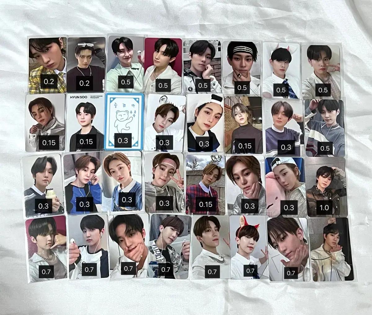 TNX 더뉴식스 키키뽀 미공포 푸에고 공방 포카 양도 팔아요