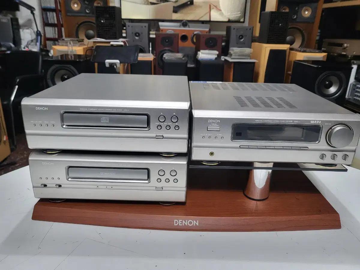 데논 DENON  소형3단 리시버세트