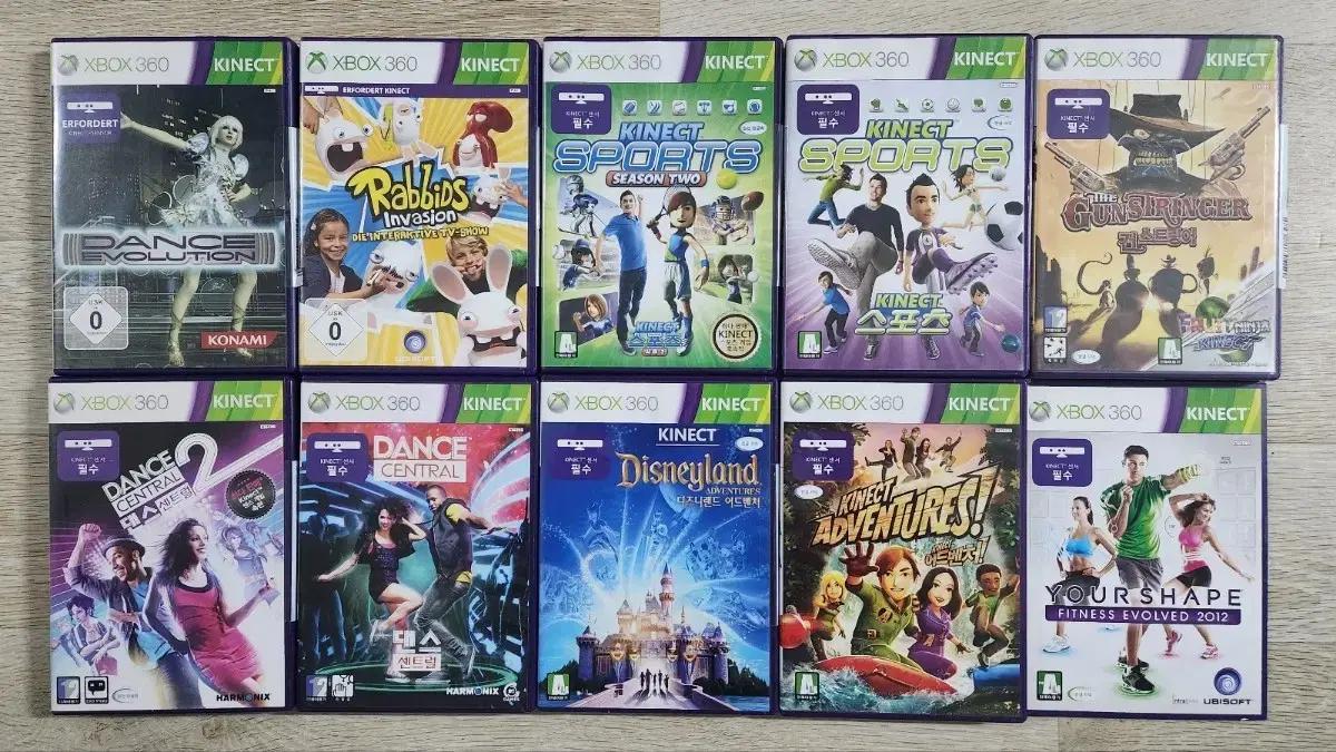 XBOX360 키넥트 게임 저렴하게 판매합니다.