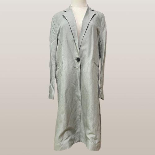 HUM 간절기 바바리 면 롱코트  / 여성 55사이즈 / 미착용