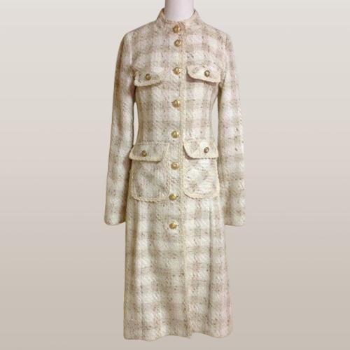 럭셔리 금장 롱 코트 / 여성 44-55사이즈 / 미착용