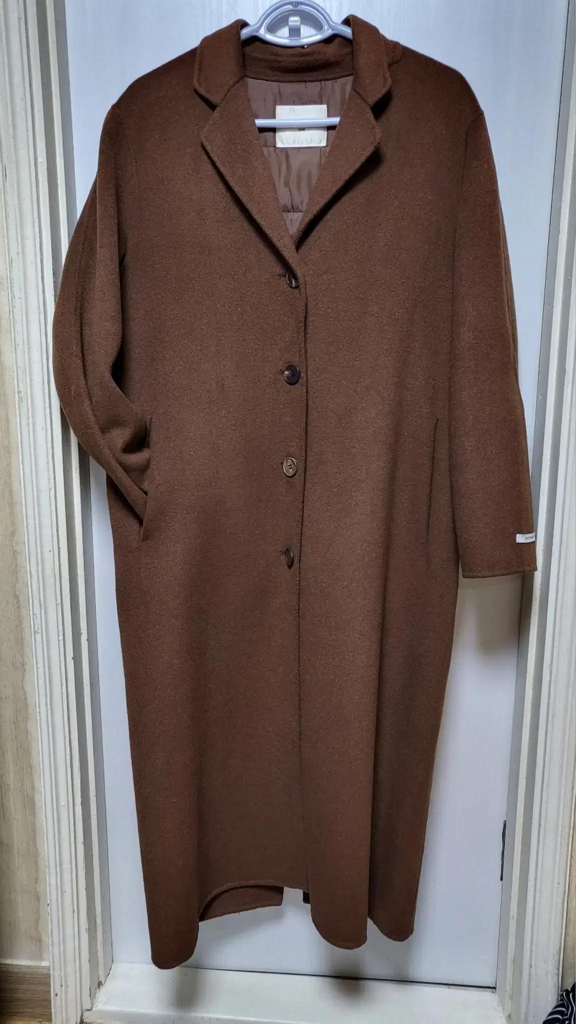 난닝구 오버핏 캐시미어 롱코트(핸드메이드)