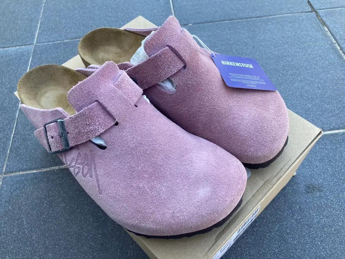 41 스투시 버켄스탁 보스톤 더스티핑크