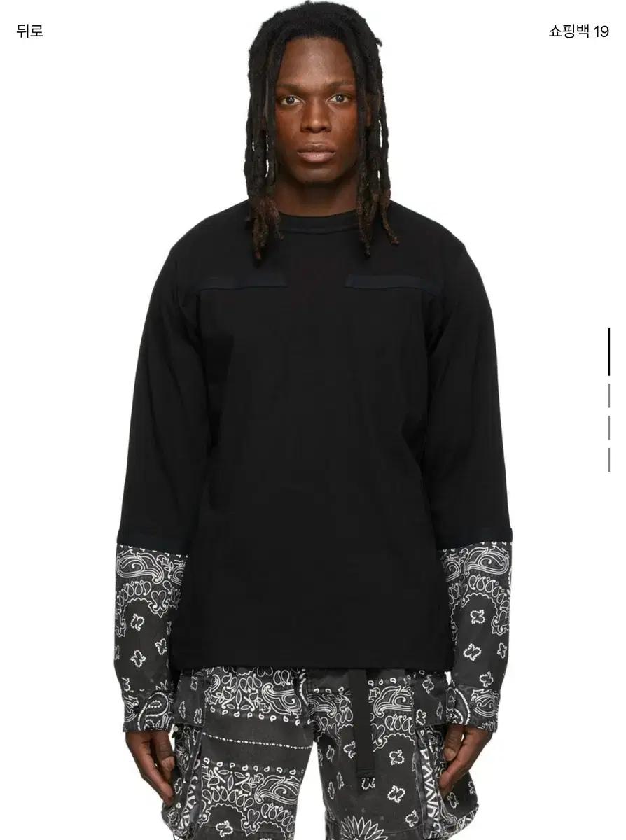 사카이 Sacai 반다나티셔츠 신품급