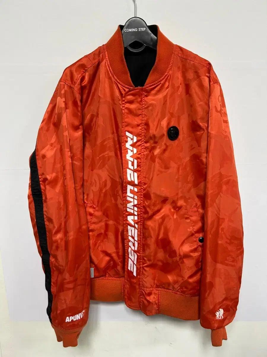 XL]Aape 에이프 베이프 렌즈마크 양면 항공점퍼 자켓