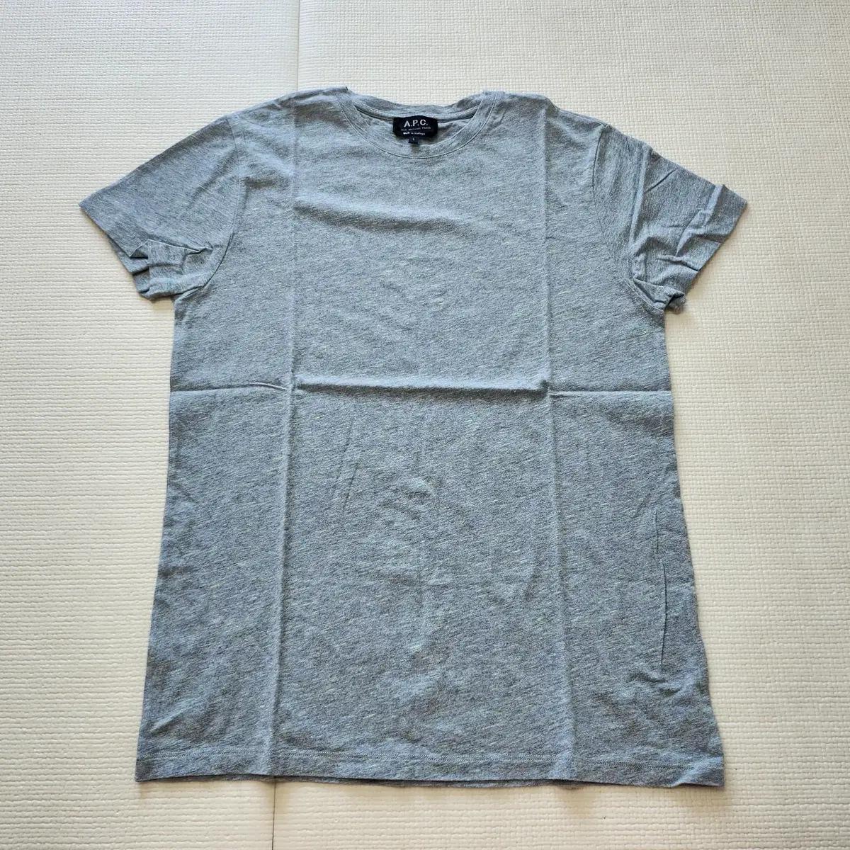 [S] APC 반팔 티셔츠 그레이
