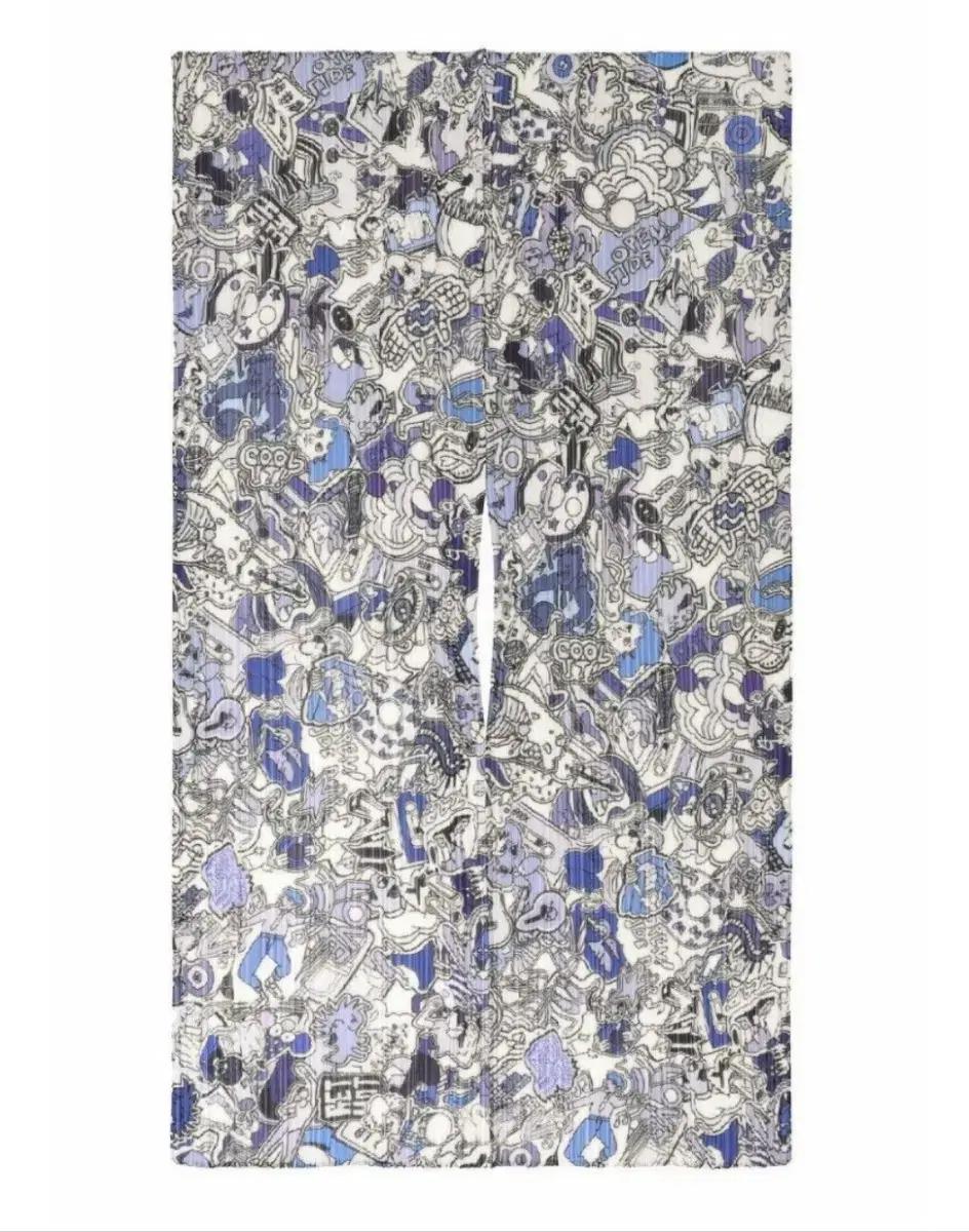 플리츠플리즈 옴니버스 마담티 스톨 숄 블루