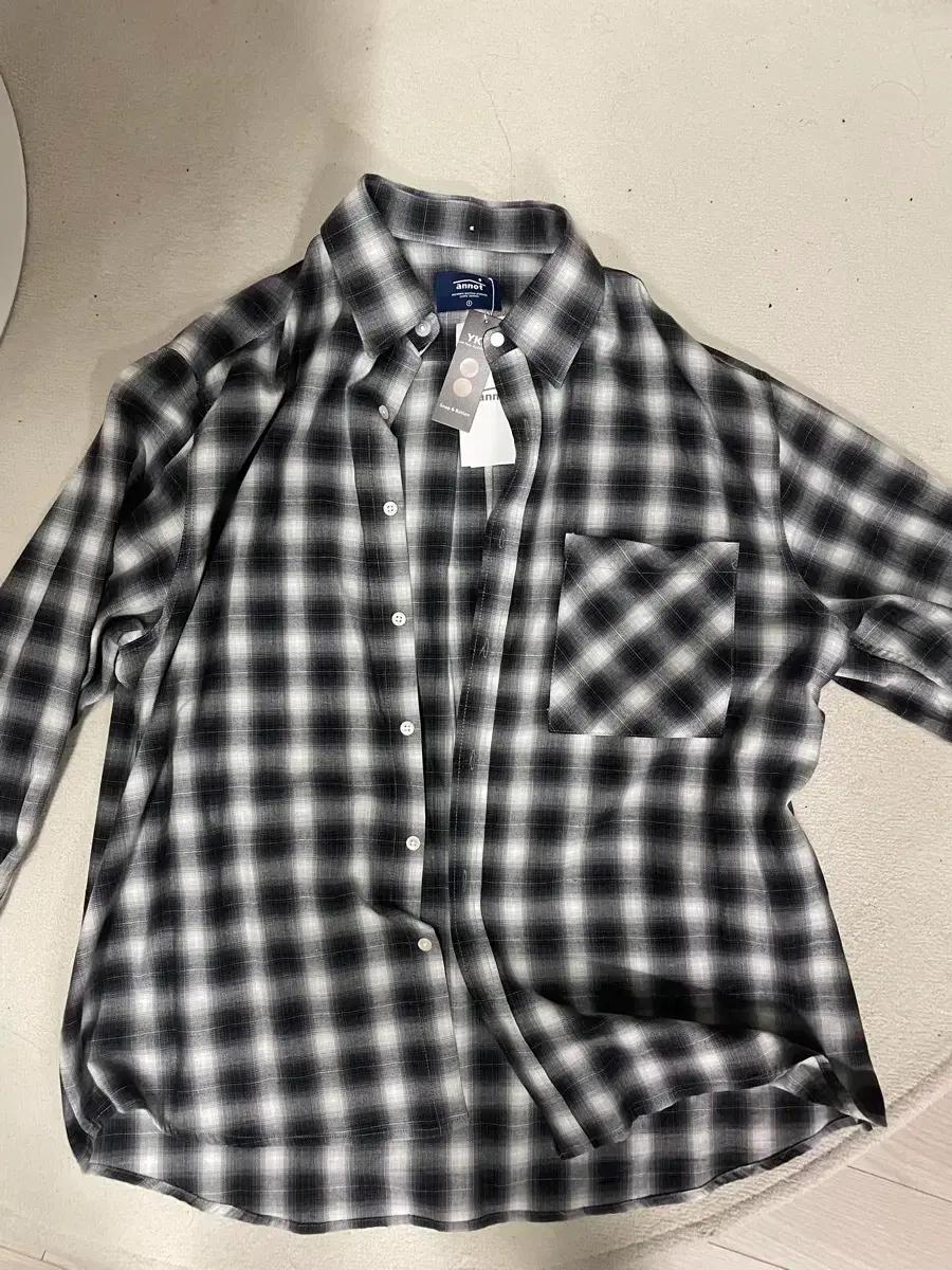 (1)Annot 플란넬 셔츠 옴브레 체크 셔츠