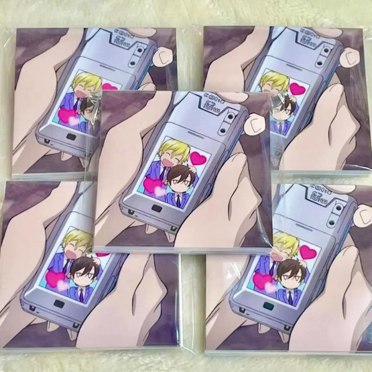 3+1/고전애니8번)여러명의소년 재벌학교 Y2K 폴더 핸드폰 스티커