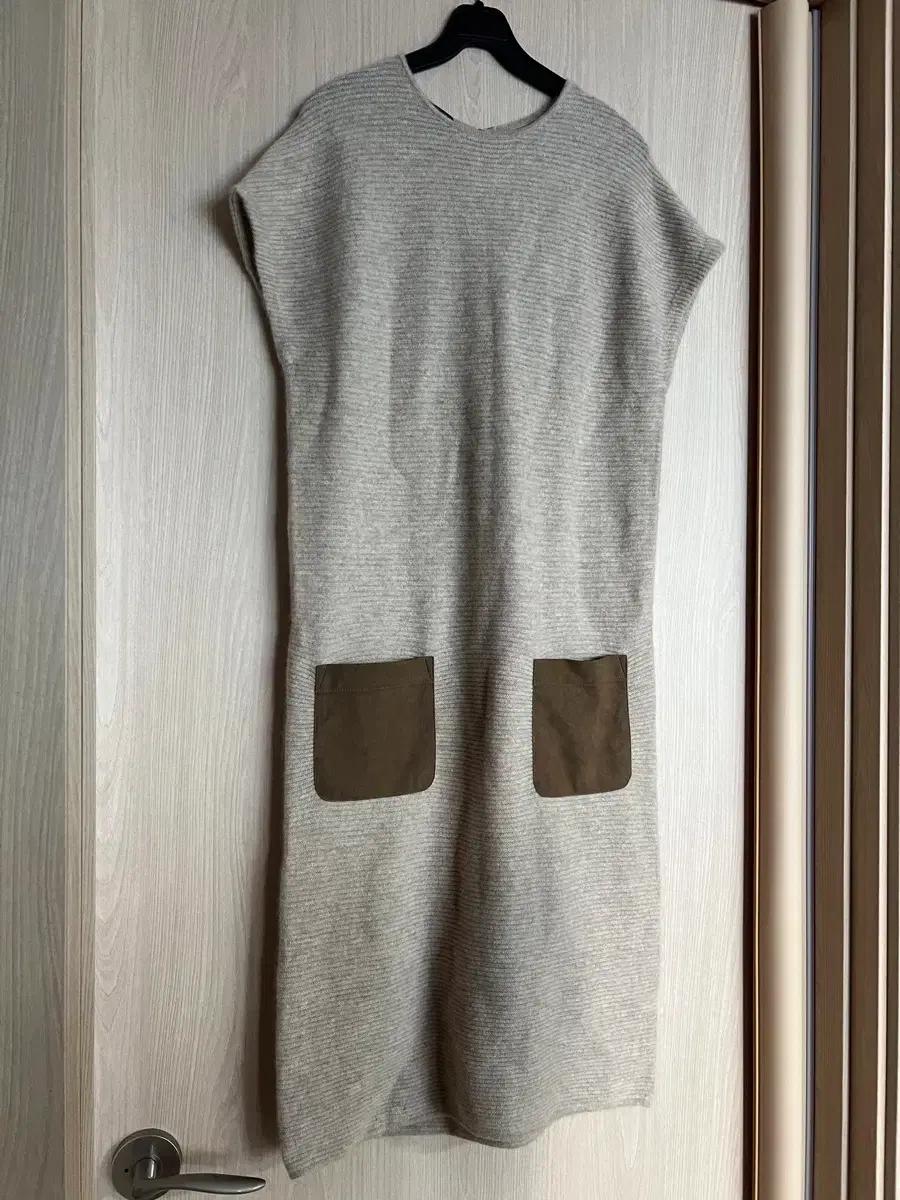 고비 GOBI 캐시미어100 포켓 니트 원피스 롱원피스