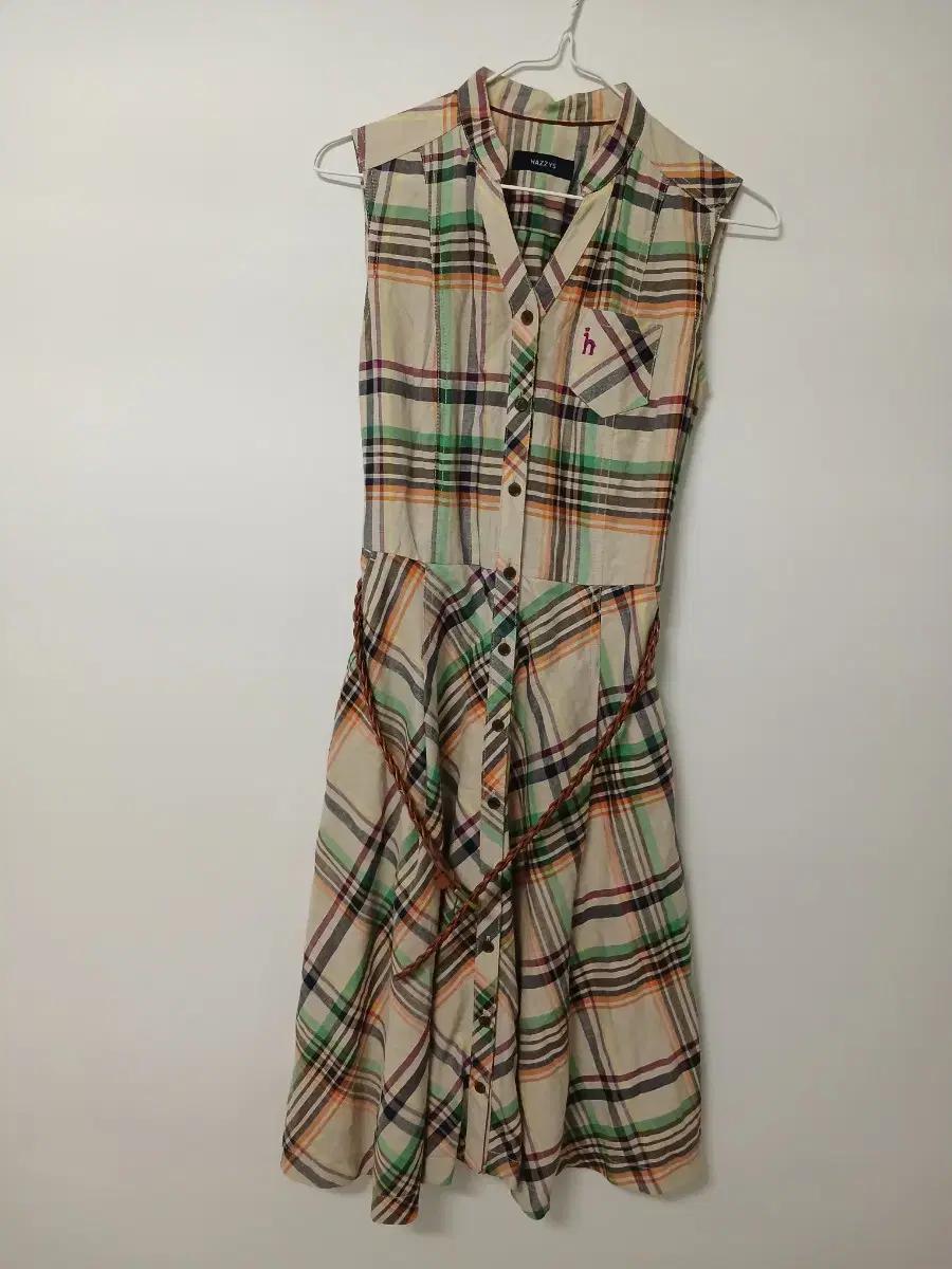 여성 헤지스 여름 린넨 캐주얼원피스 (85-90)