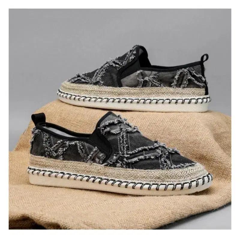 남성,여성로퍼 캔버스화 플랫슈즈 미끄럼X 245~270