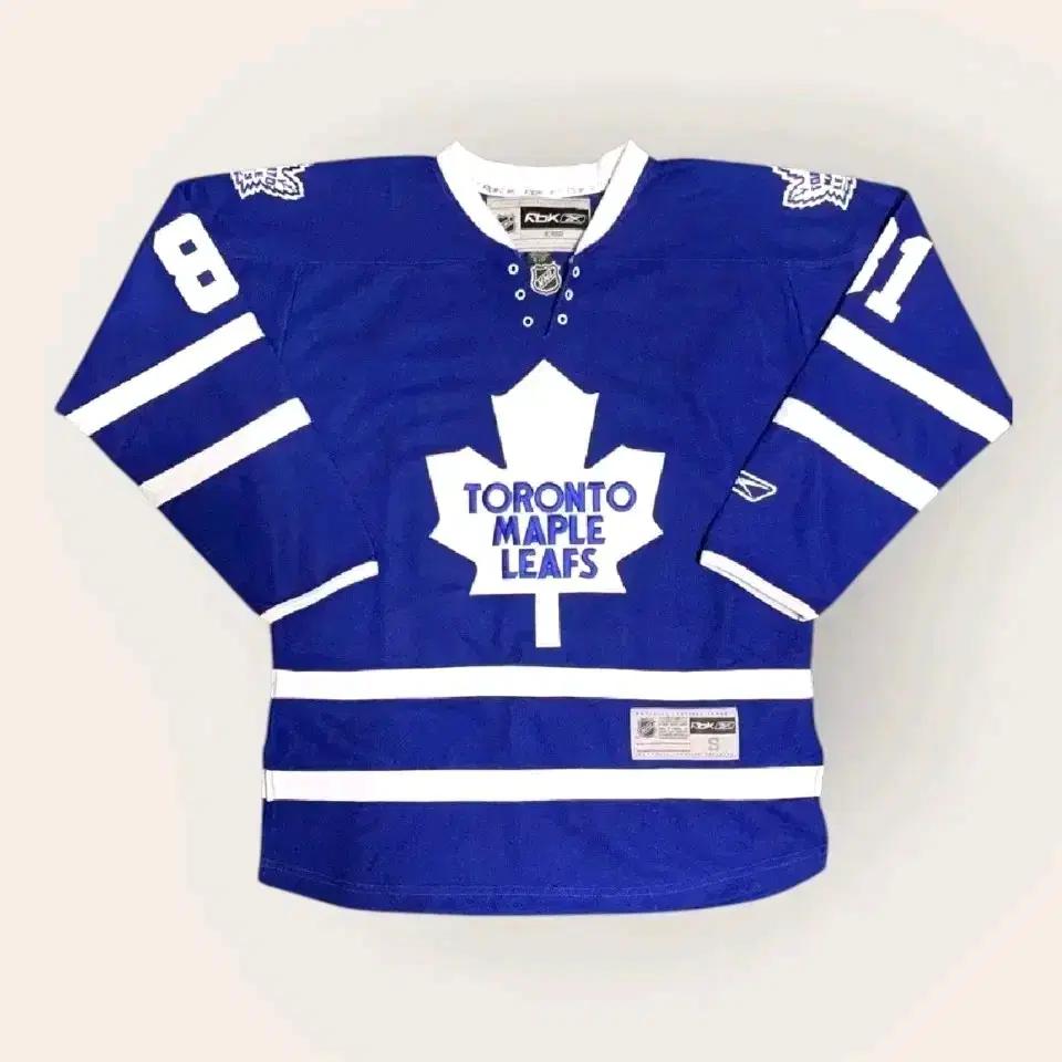 S)리복xNHL 메이플 토론토 립스 81번 캐셀 아이스하키 긴팔 져지