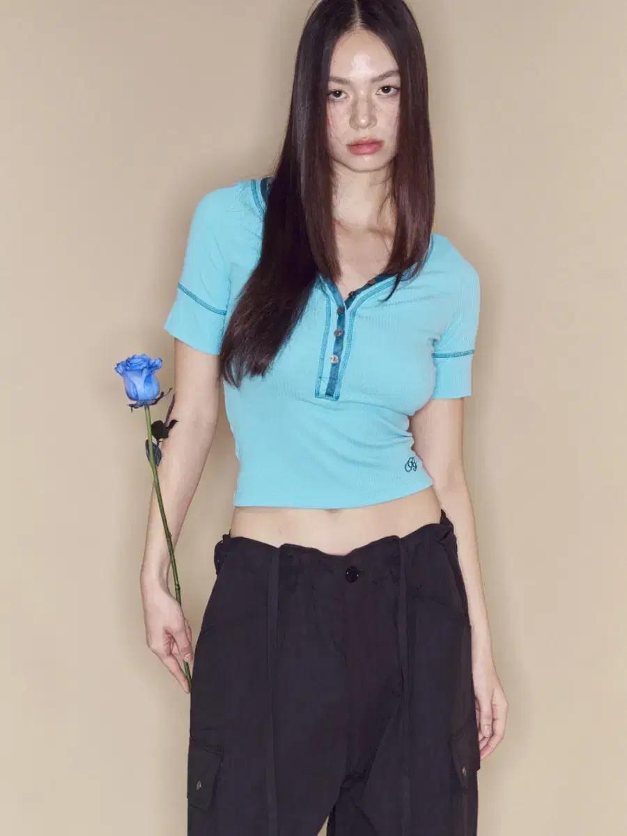 플리즈노팔로우 켈리탑 블루