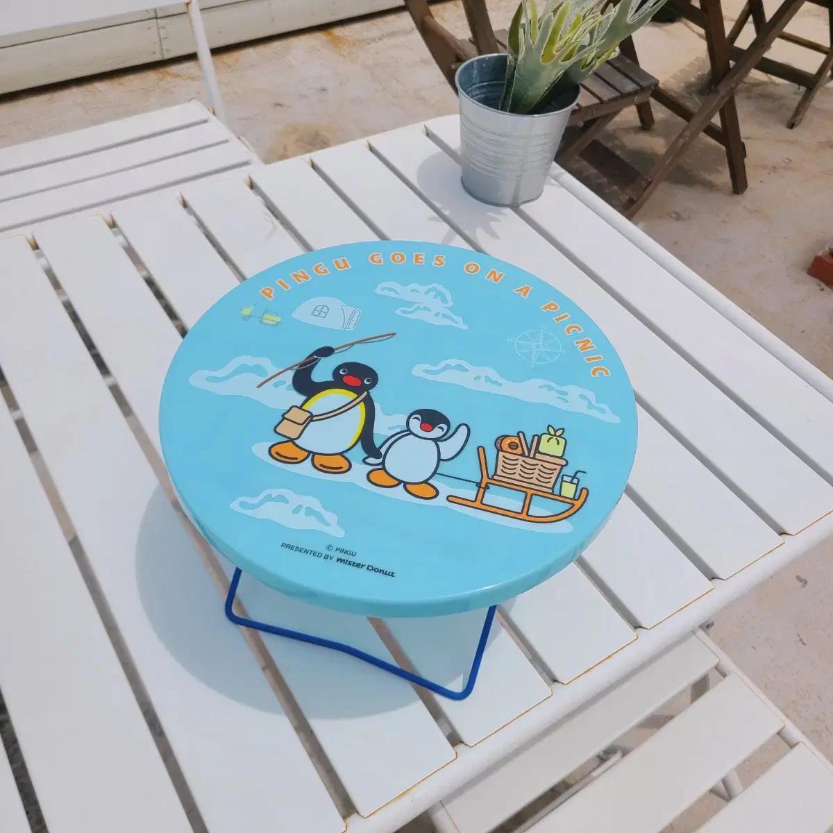 sale)빈티지 핑구 테이블 피크닉 탁자 소품 레트로 고전 완구 인형