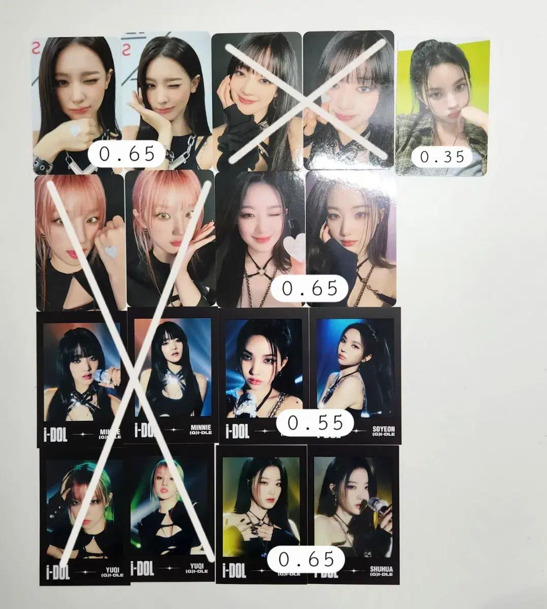 여자아이들 포카 I-DOL 콘서트 월드투어 포카 md MD 세트 굿즈