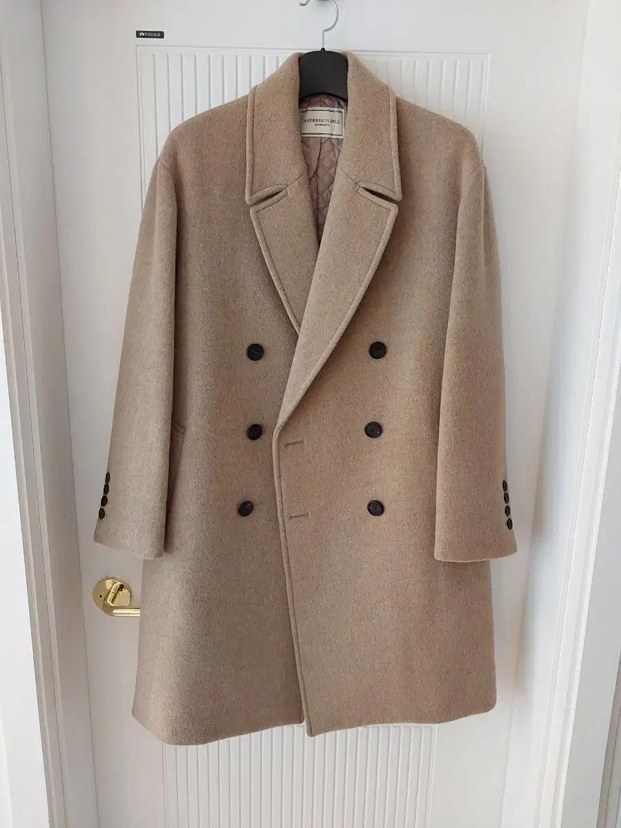 앤더슨벨 코트 / 오버핏 / 베이지 / 겨울코트 / 새상품