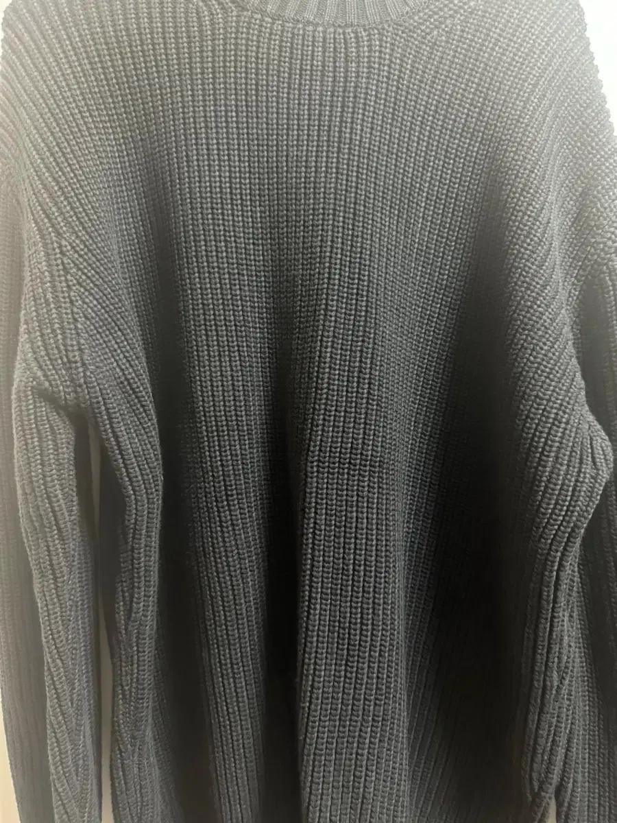 런드리 코튼니트 블랙 L유니온블루