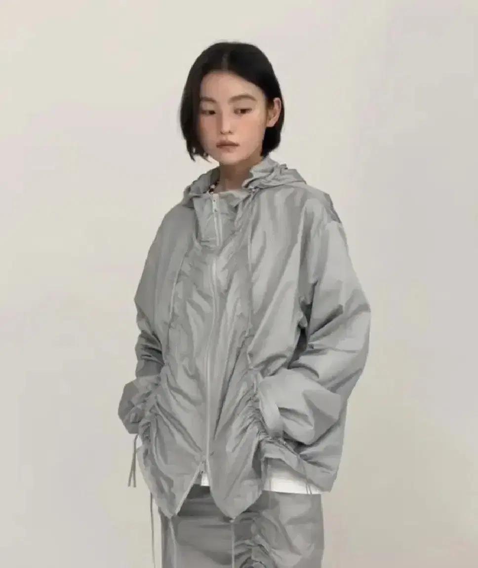 이어스트EERST 실버그레이 바람막이 남녀공용 프리사이즈 빅사이즈